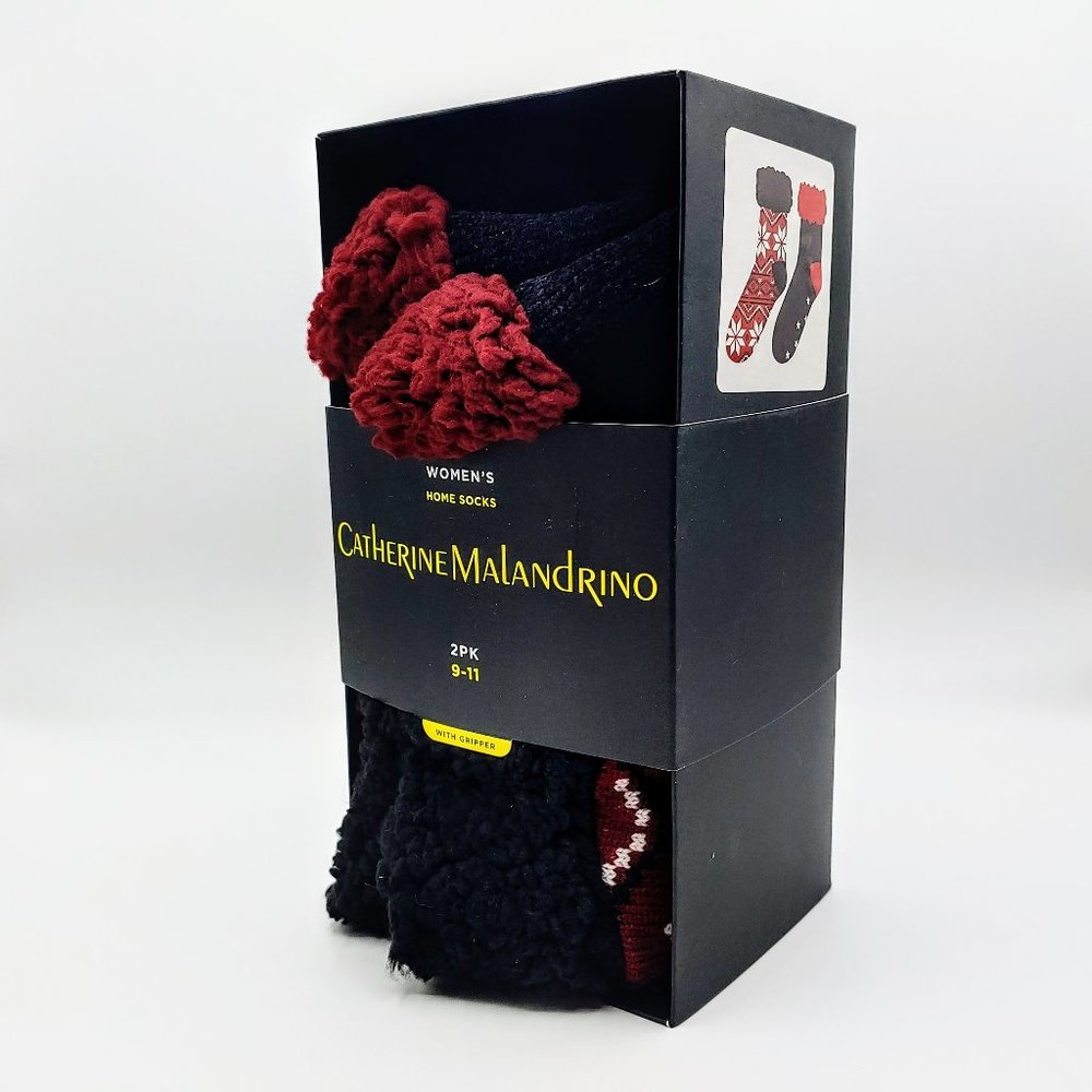 Catherine Malandrino Home Socks with Gripper - NWT
